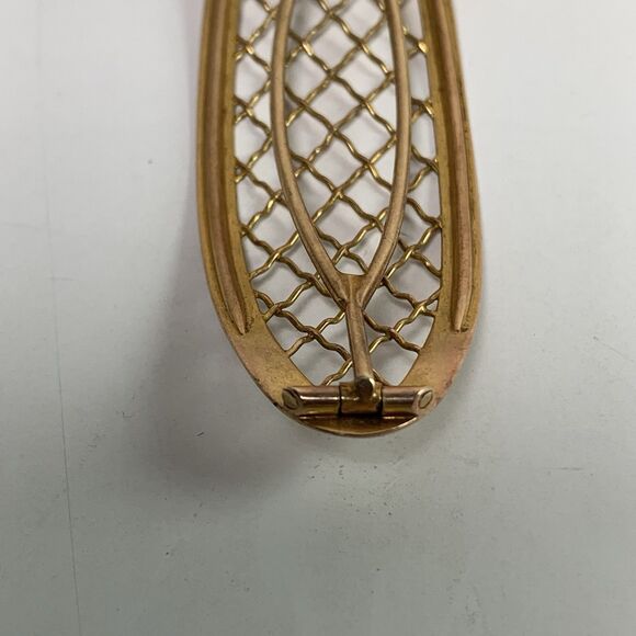 Antique 14k Gold Hair Barrette Victorian Edwardian 13 Grams Ornate Lattice 3.5” main image 16